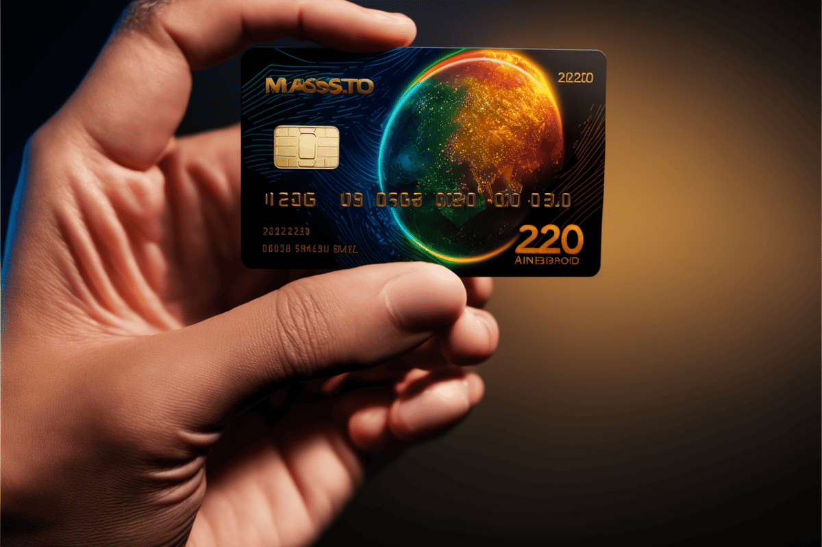 Person holding a credit card
